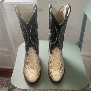 J.B.Dillion Python Snake Skin Boots women’s/mens